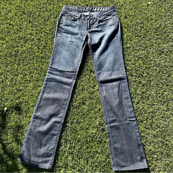 Henry III Generation Designer Boot Cut Dark Denim Jeans - Picture 5 of 8